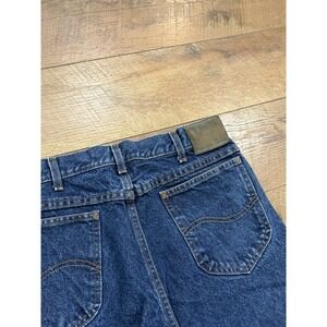 Vintage 80s Lee Riders Jeans Straight Fit Blue Denim 31x31.5 Union Made In USA